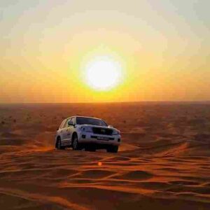 Dubai desert safari from Sharjah with private 4x4 vehicle and dune bashing