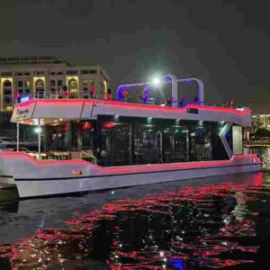 white yacht luxury premium – dubai canal