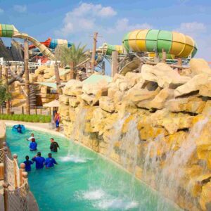 Abu Dhabi city tour with Yas Waterworld tickets visiting Sheikh Zayed Grand Mosque and Yas Waterworld rides