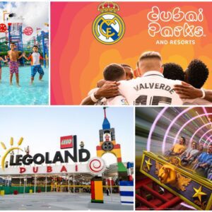 Dubai Parks and Resorts 1 Day 2 Parks Pass with access to Motiongate Dubai, Legoland Dubai, Legoland Water Park, or Real Madrid World