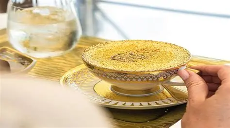 inside burj al arab tour with golden frappuccino