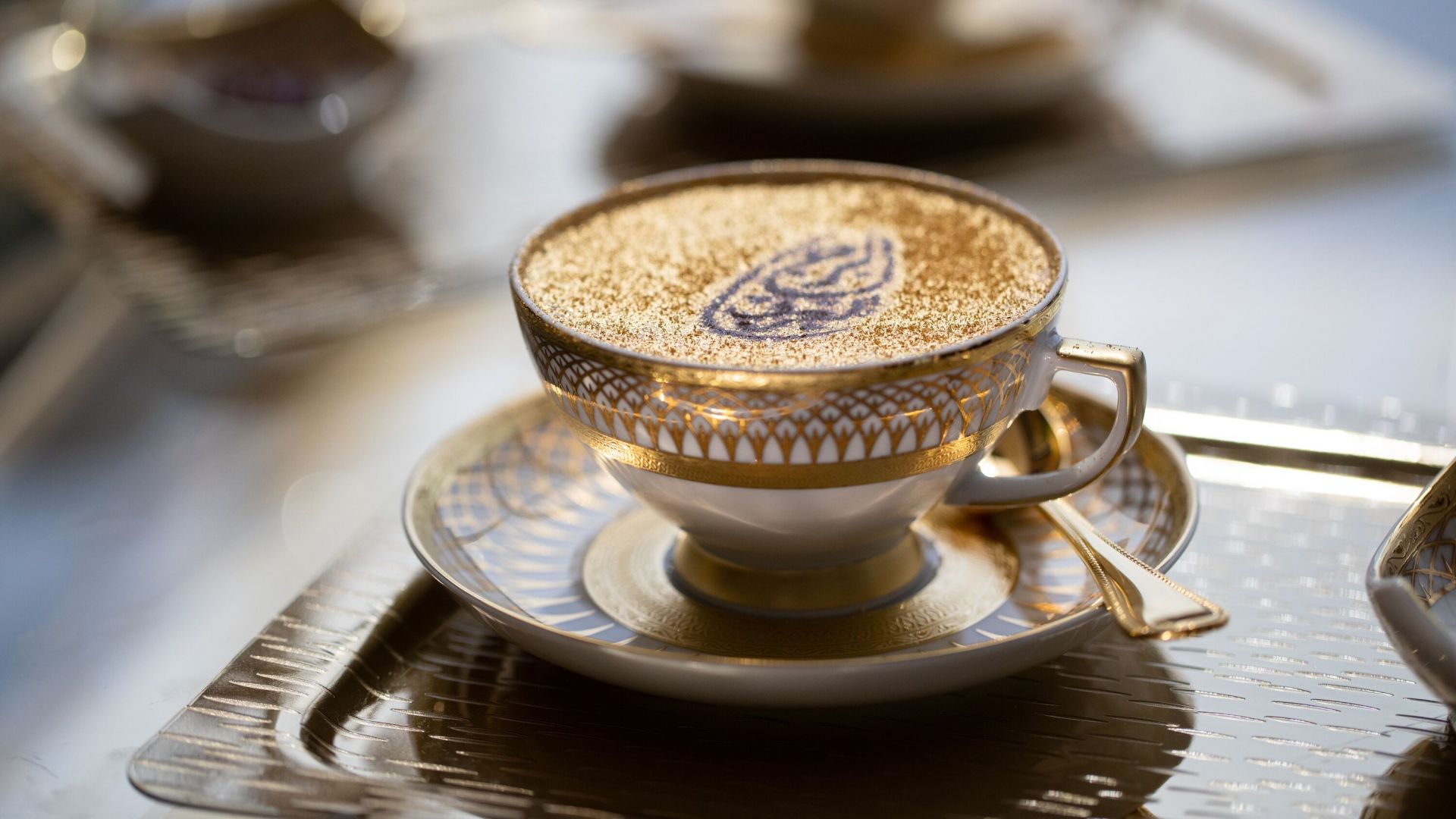 Explore Inside Burj Al Arab with a 90-minute guided interior tour and enjoy a Gold Cappuccino at UMA’s 25th-floor Sunset Lounge