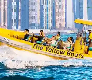 yellow boats 60 minutes – dubai marina tour