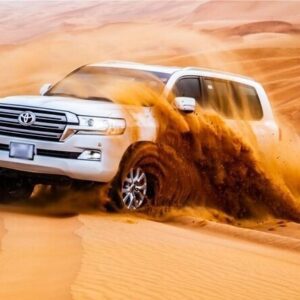 Desert safari from Ajman with private vehicle and BBQ dinner