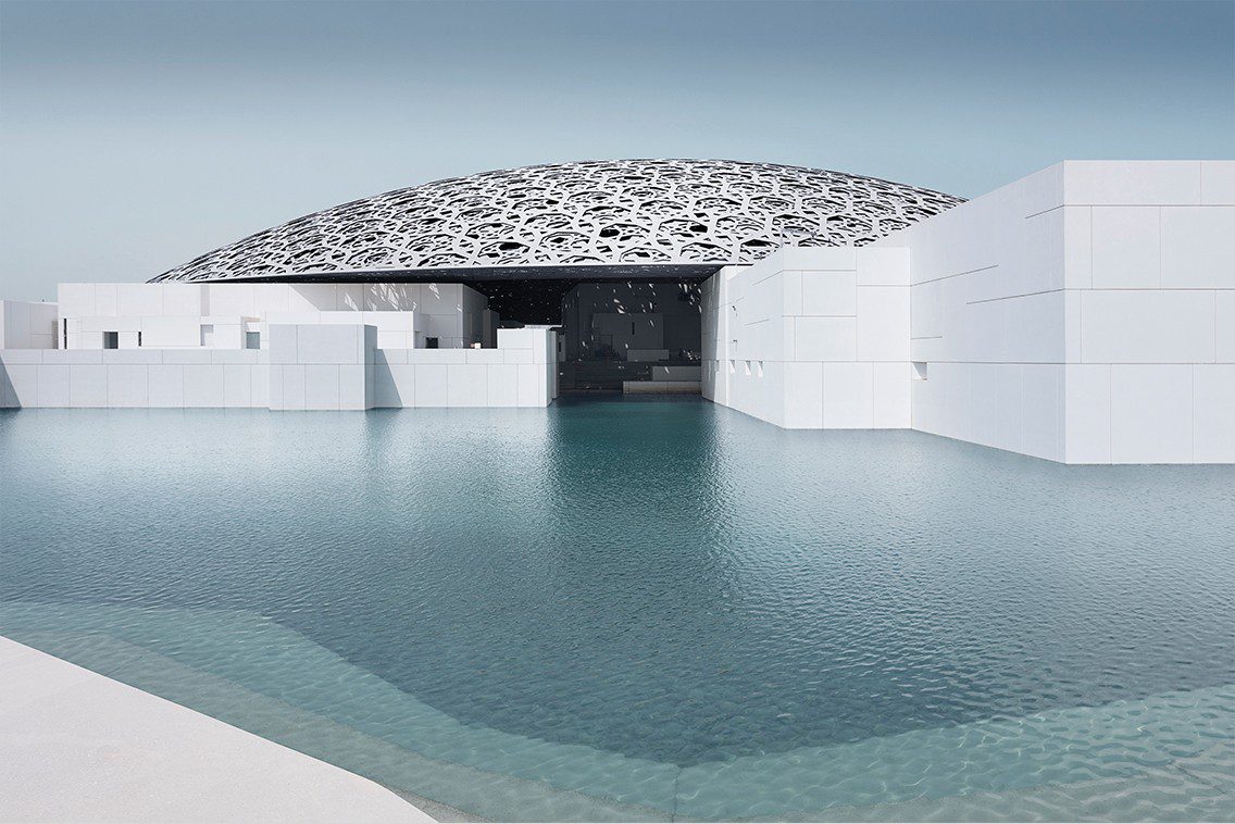 Louvre Abu Dhabi museum exterior dome architecture