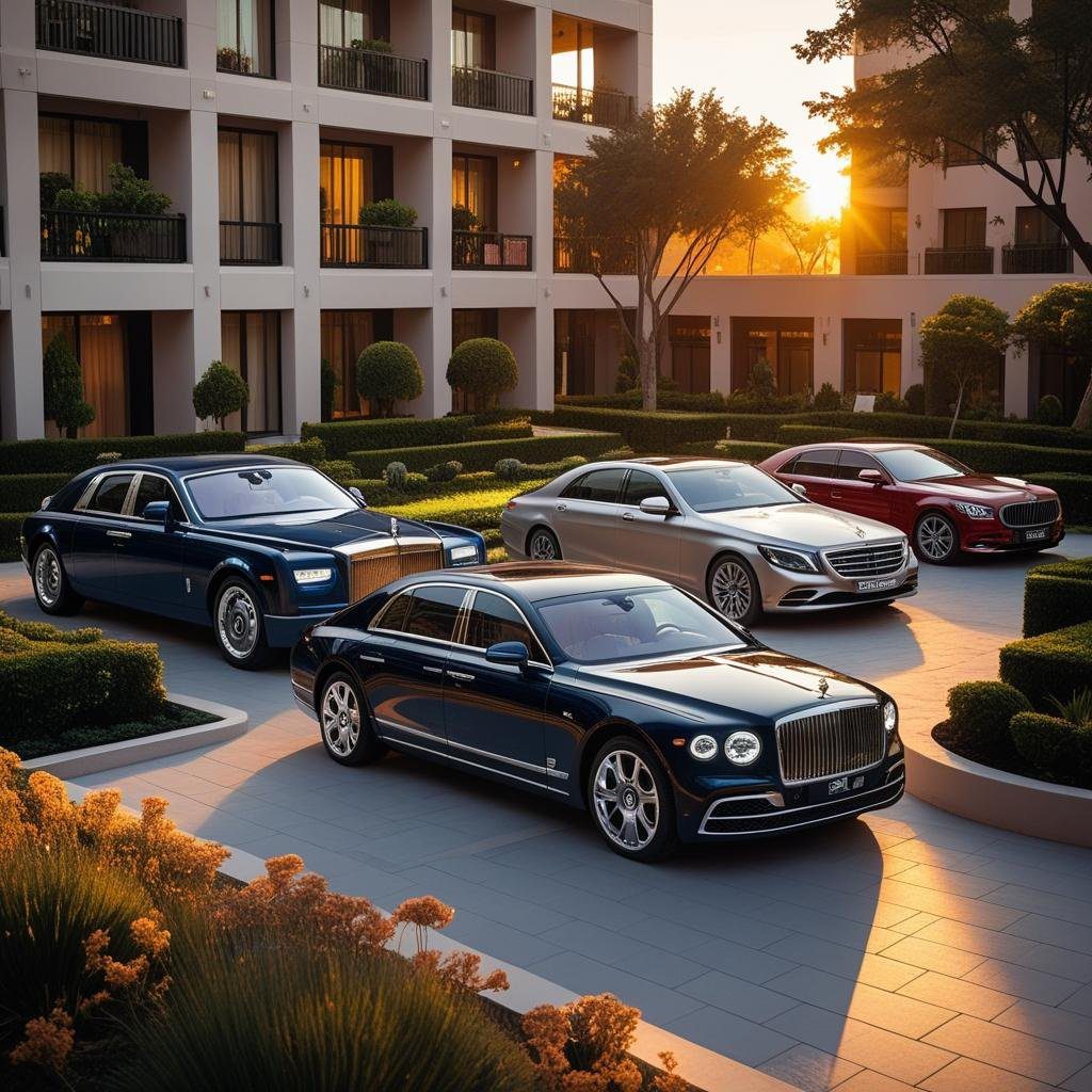 Luxury Transportation Dubai providing VIP airport transfer to Dubai International Airport in luxury SUV