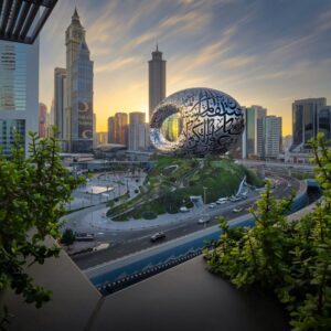 Museum of the Future tickets Dubai showing futuristic architecture and immersive exhibits with VIP Pioneer Pass access